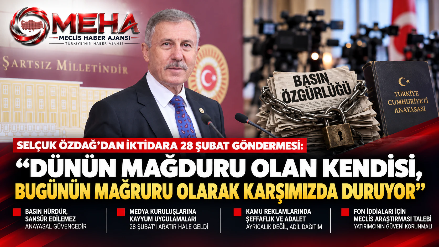 Özdağ'dan iktidara 28 Şubat göndermesi: "Dünün mağduru, bugünün mağruru"